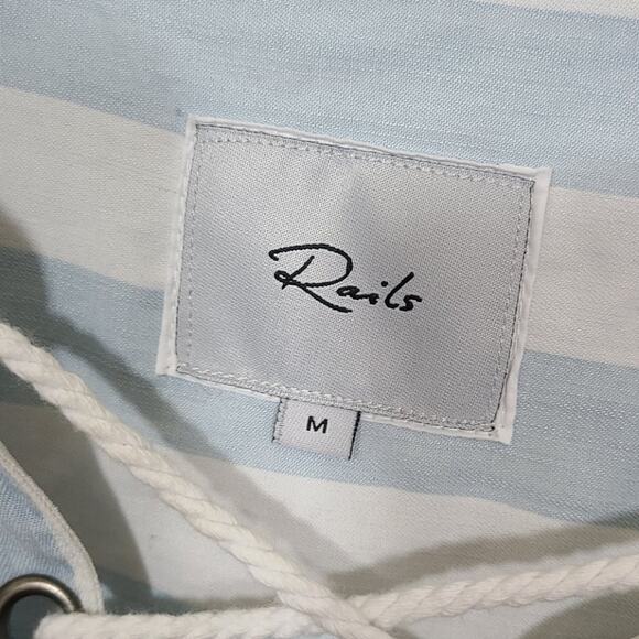 Rails Womens Uli Block Stripe Lace Up Pullover M - Picture 7 of 9